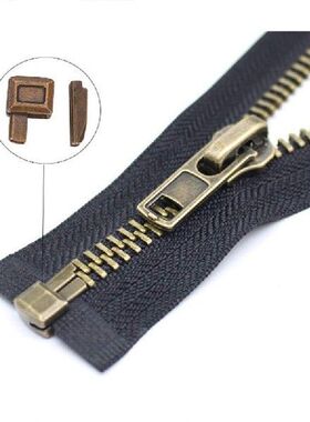 54-140pcs/Sets Metal Repair Zipper Stopper Open End Zipper