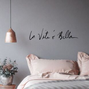NEW Italian Byword Wall Stickers Vintage LIFE IS SO