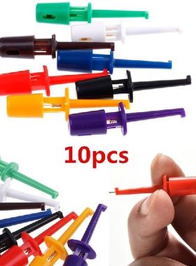10PCS Mini Single Test Hook Clips Test Probes For