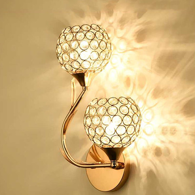 Modern inimalist Crystal Wall Lamp TV Foyer Background Wall