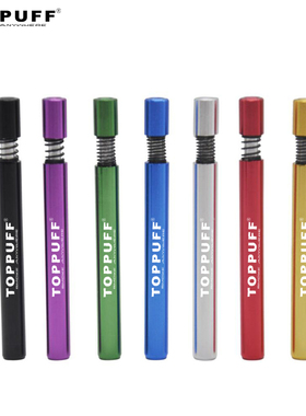 TOPPUFF 80mm One Hitter Metal Smoking Pipe Dugout Tobacco