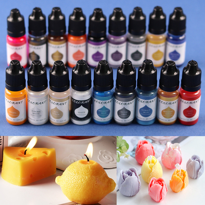 24 Color 10ml Candle Soap Pigment Liquid Colorant Resin Colo