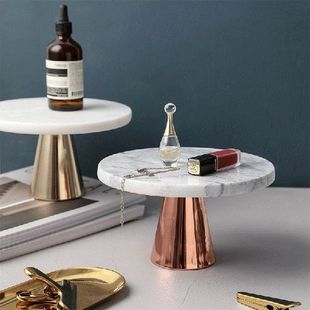 Nordic Style Marble Cake Display Tray Dessert Table