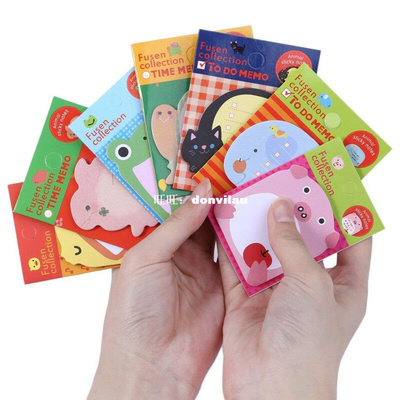 3Pcs DIY ZOO Animal Park Kawaii Diary Sticky Notes Cute Scra