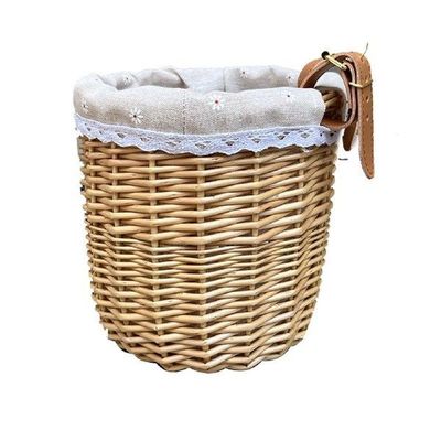 Bicycle Basket For Kids Bike Scooter Baskets With 2 Leather