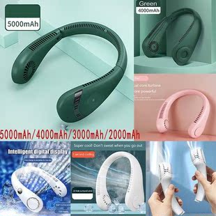 Portable Neck Fan Electric Wireless FAN Rechargeable Mini