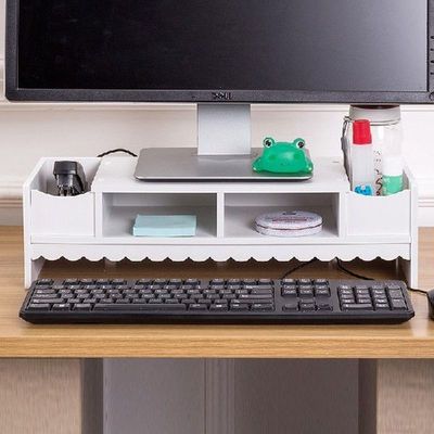 Pink Display Elevated Office Desktop Receiving Box Rack