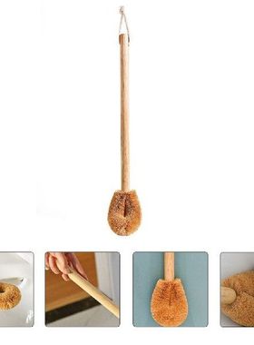1Pc Long Handle Toilet Brush Pedestal Pan Cleaning Brush