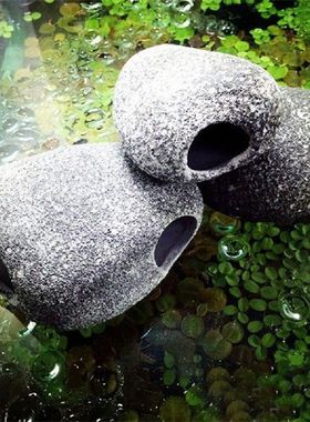 Aquarium Stone Hideaway Decoration Resin Cichlids Rock