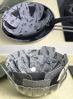 3pcs Cookware Scratchproof Divider Pads Felt Pot Pan