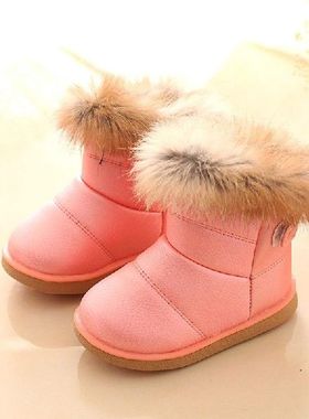 Baby Kids Winter Boots Girls Boys Snow Boots Warm Plush