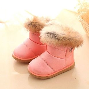 Baby Kids Winter Boots Girls Boys Snow Boots Warm Plush