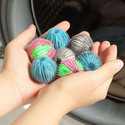 P82C 10pcs Magic Pet Hair Removal Laundry Ball Grabbing