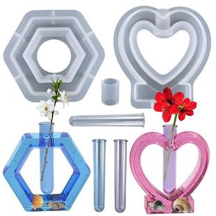 Test Tube Flower Pot Clay Silicone Mold DIY Handmade Home