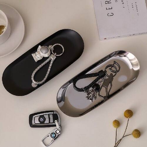 Minimalist Stainless Steel Storage Tray Modern Jewelry