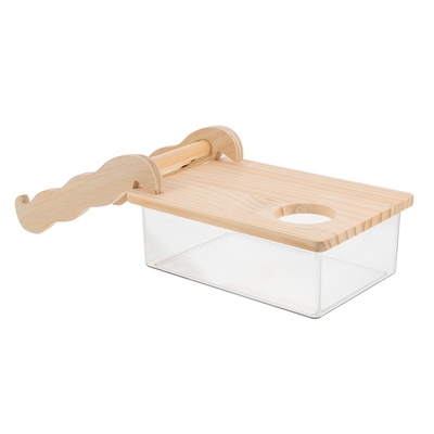 Hamster Bath Ladder Sand Animal Small Box Toilet Guinea