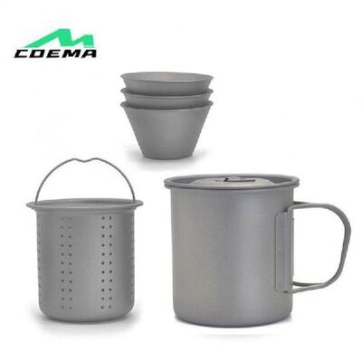 450ml Titanium Cup  Camping Mug Outdoor Portable Mug