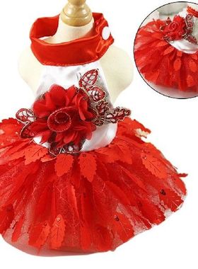 Legendog Fashion Red Dog Clothing For Small Dogs Dresses