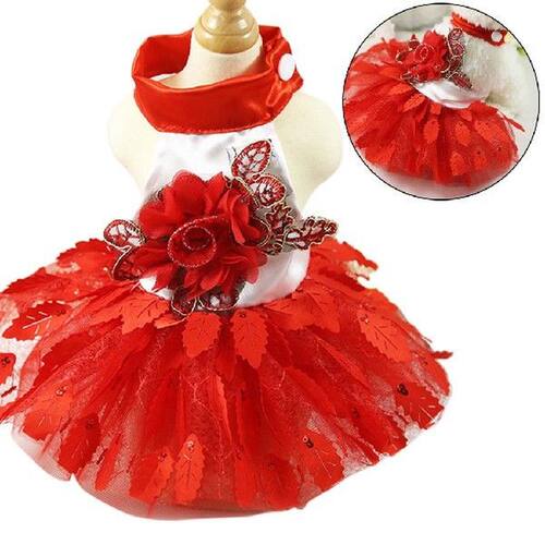 Legendog Fashion Red Dog Clothing For Small Dogs Dresses