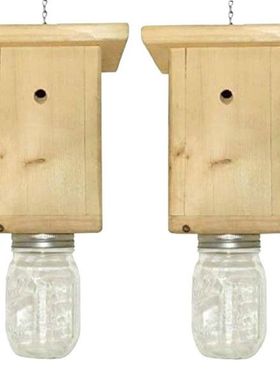 Wood Bee Trap Reusable Bee Traps For Outside Natural Wood