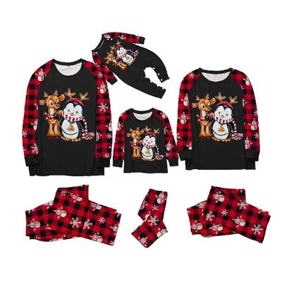 Family Matching Outfits Family Christmas Home Set Parent