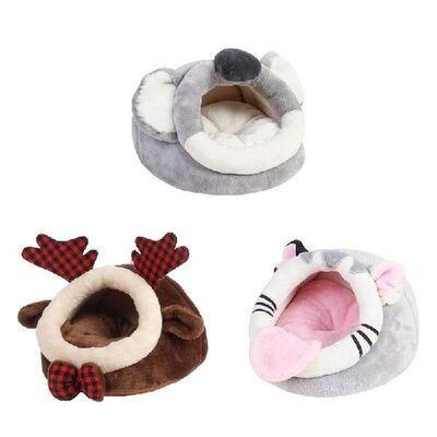 Cute Hamster House Cage Pet Dog Cat Winter Warm Sleeping