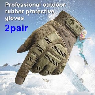 2pair Ski Gloves Winter Snowboard Nylon Non-slip Touch