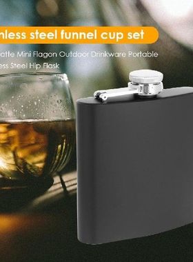 8oz Stainless Steel Flagon Matte Mini Hip Flask Leak-proof