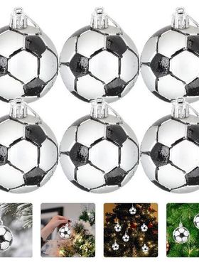 6pcs Christmas Sports Themed Hanging Ornaments Xmas