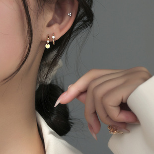 S925 Sterling Silver Stud Earrings for Women Fashion Simplic