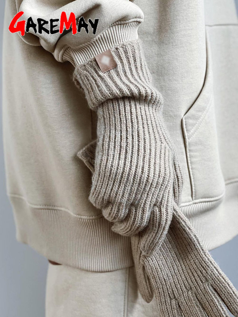 Women's Autumn Winter Gloves Green Elegant Warm Touc