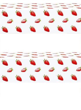 2Pcs Tablecloths Fruit Birthday Tablecloths Party Table