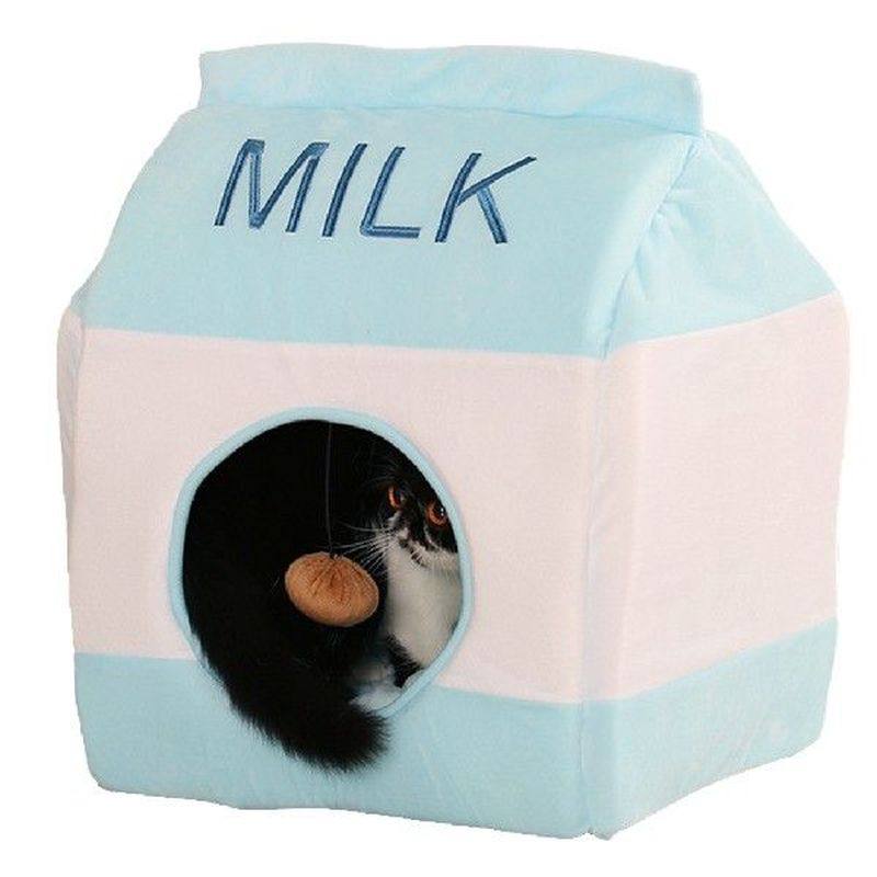 cartoon plush soft cat bed house cat mat winter warm