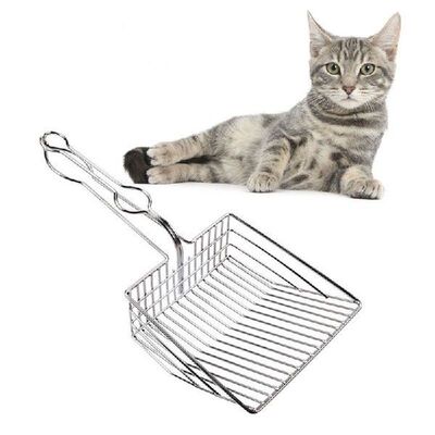 Pet Supplies Cats Litter Scooper Stainless Steel Cleaning
