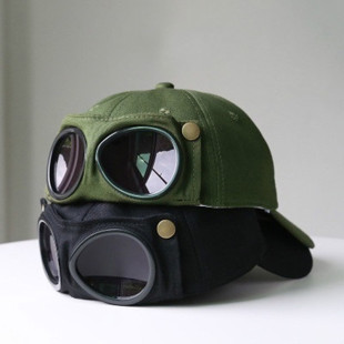 New Aviator Hat Summer Personality Glasses Baseball Cap Fema