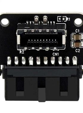Mainboard USB 3.0 19P/20P To TYPE-E90 Degree Adapter Chassis
