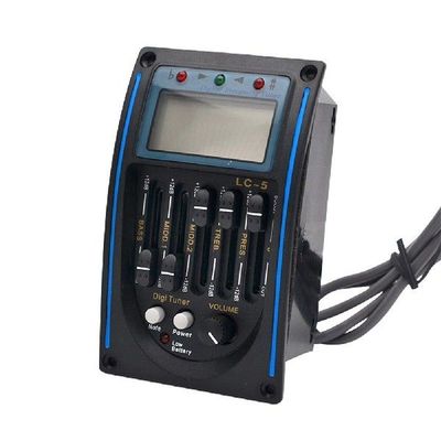 Acoustic Guitar Pickup 5 Bands EQ Preamp With LCD Screen