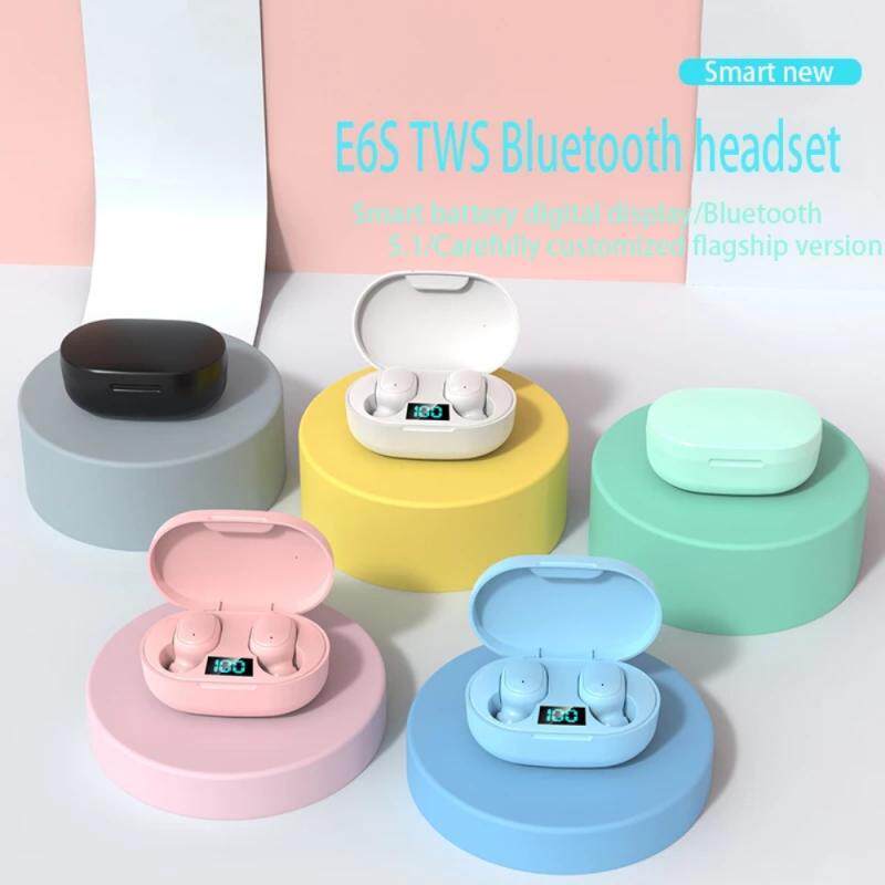 E6S TWS Wireless Bluetooth5.0 Earphones Mini Earbuds 6D