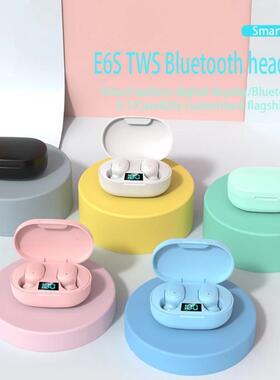 E6S TWS Wireless Bluetooth5.0 Earphones Mini Earbuds 6D