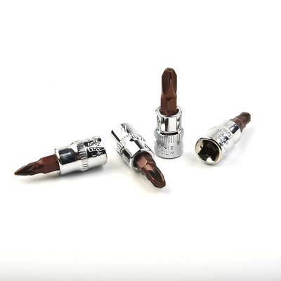 6pcs 1/4 Inch Drive Cross Socket Bit Set PH1 PH2 PH3 PZ1