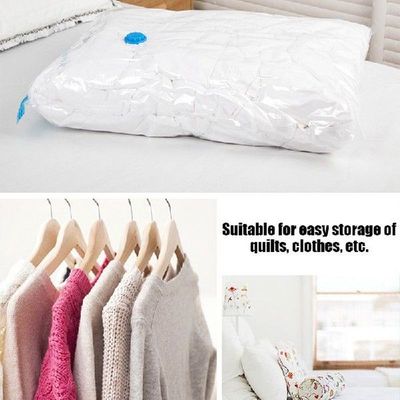 Vacuum Bag For Clothes Storage Bag With Valve Transparent