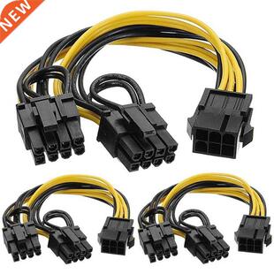 6 Pin To 2 X 8 Pin (6+2) Image Cd Pci Express Power Adapte