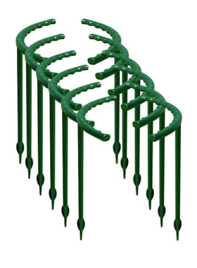 12 Pcs Plants Supports Stakes,Plastic Curve Flower Support R