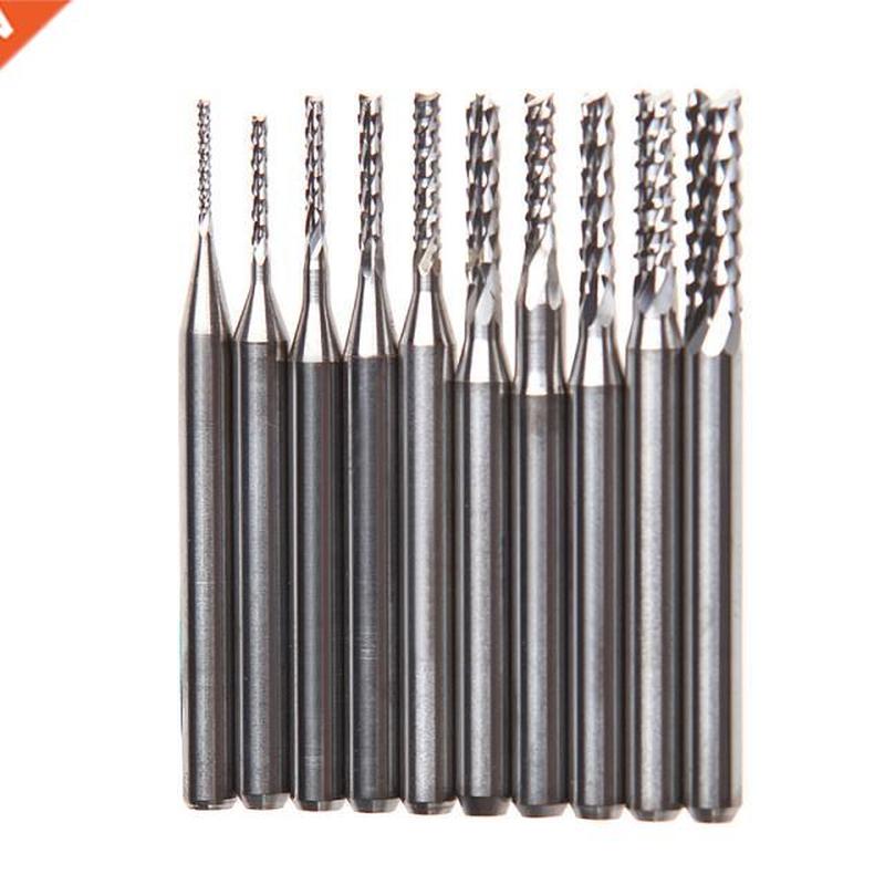 10Pcs/Set 1/8'' 0.8-3.175mm Drill Bits Engra