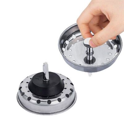 2Pcs Kitchen Sink Strainers Stainless Steel Kitchen Sink