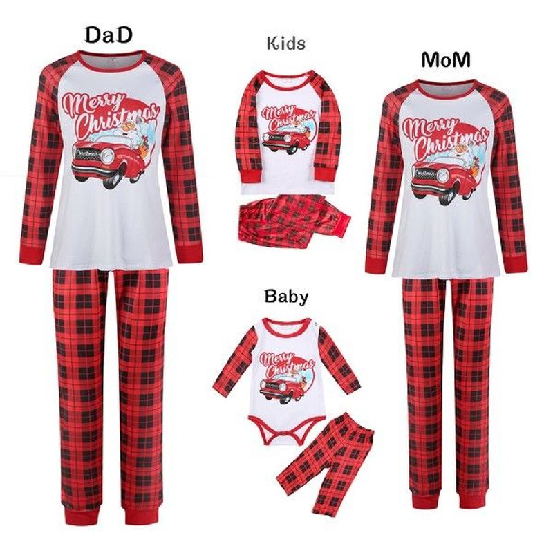 Christmas Pajamas Set For Family Matching Outfits Long