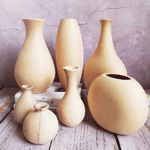 13 Styles Dyeable Wooden Flower Vase DIY Handmade Primary