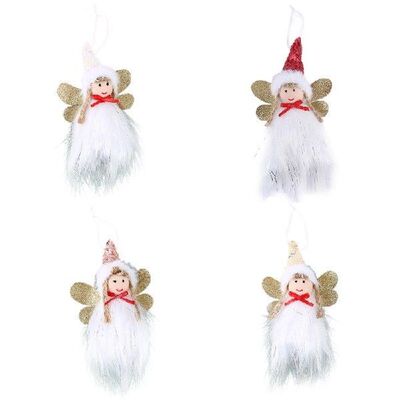 K1MF Hiasan Dinding Pintu Gantung Boneka Pohon Natal