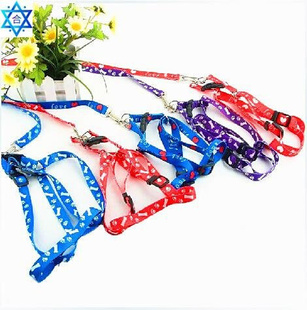 prijnting leash Polyester pet straps dog chest