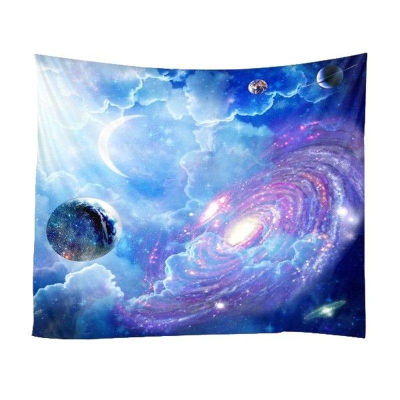 1pc polyester brushed cloth tapestry starry sky background